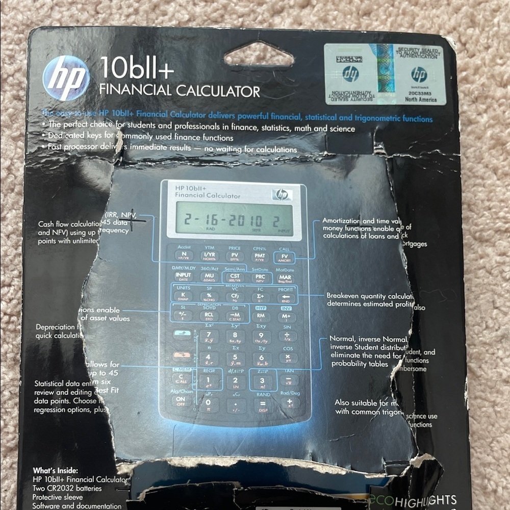 HP 10bII+ Financial Calculator - Picture 5 of 5